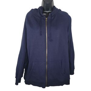 Pendleton navy blue full zip hoodie sweatshirt size Large